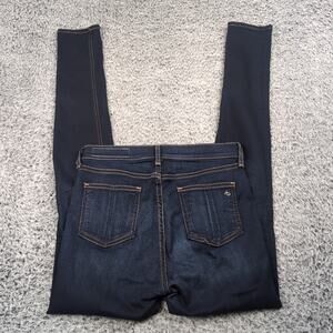 Rag & Bone Jeans Women 27 Blue High Rise Denim Skinny Dark Wash Stretch Casual
